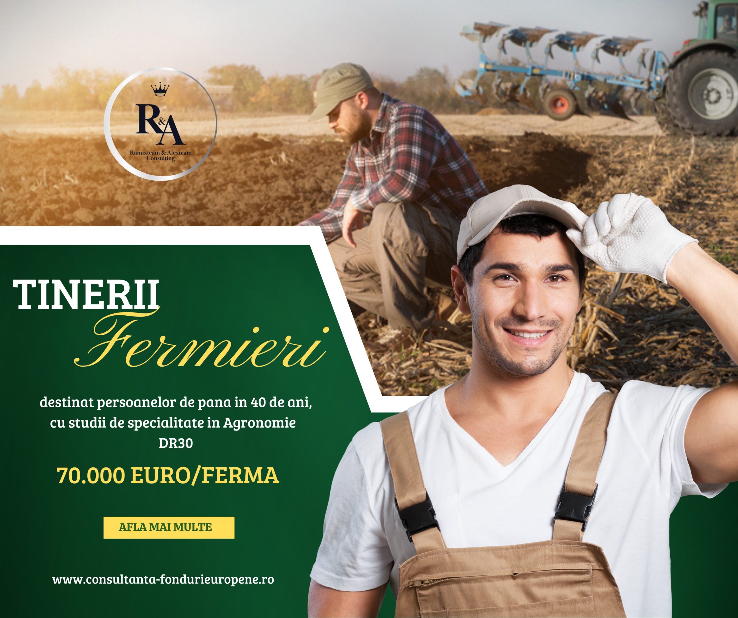 Ghid Tineri Fermieri 2023. Condiții pentru a lua ajutorul de 70.000 euro/fermă